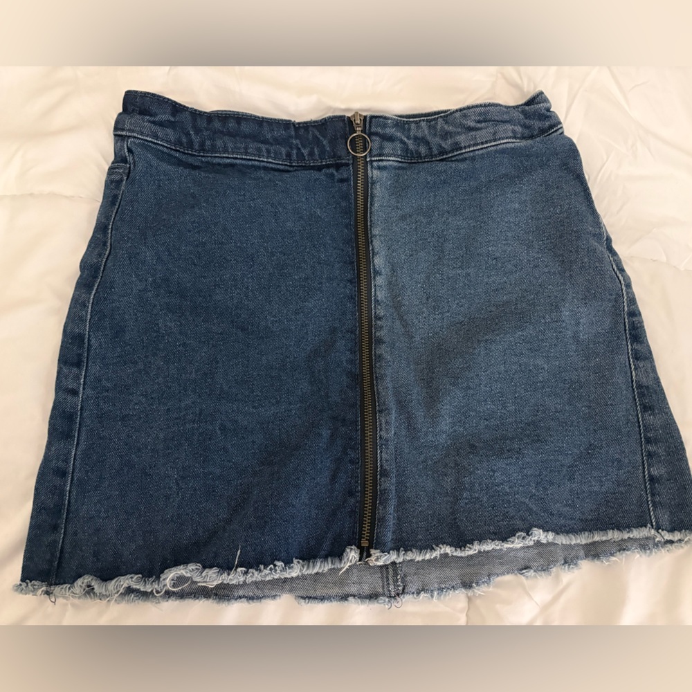 Wild fable Women’s Denim Zipper Front Skirt